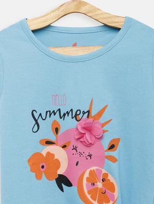 blue cotton regular top - 17552258 - Standard Image - 3