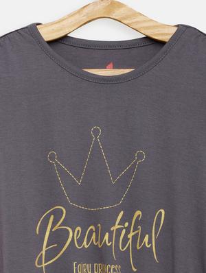round neck printed top - 17552268 - Standard Image - 3