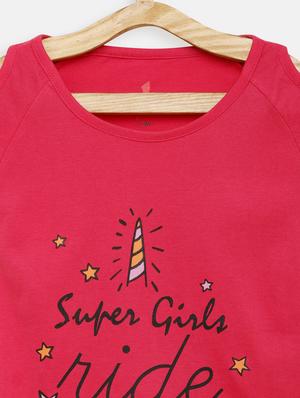 round neck printed top - 17552270 - Standard Image - 3
