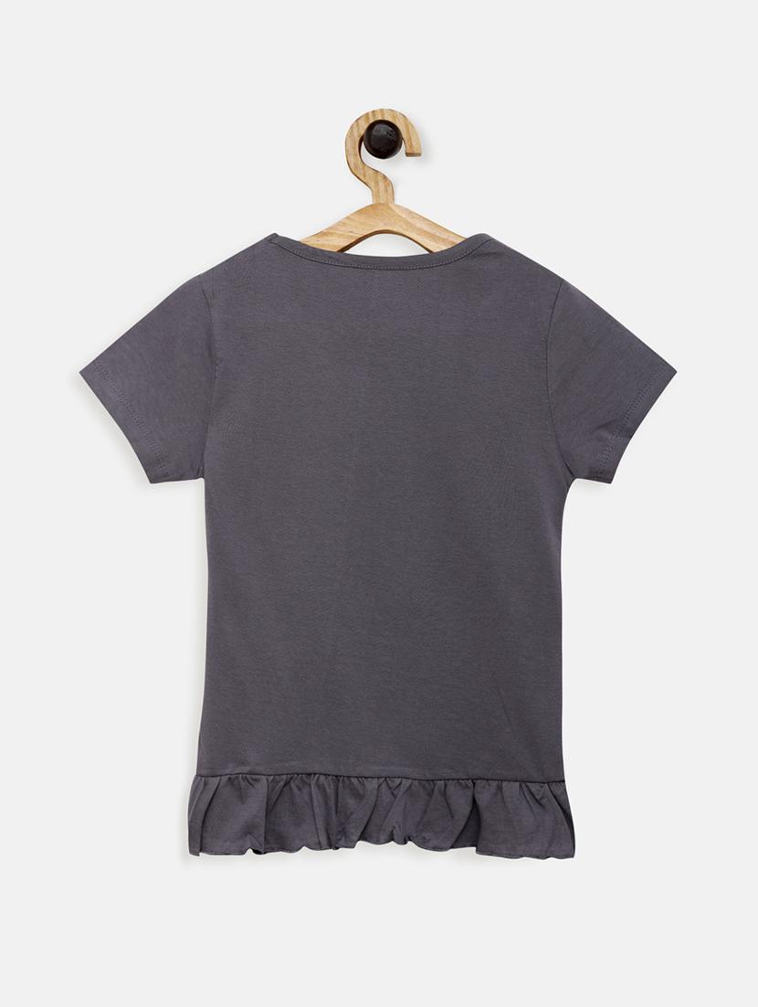 grey cotton regular top - 17552272 - Zoom Image - 2