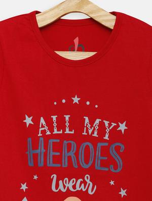 red cotton regular top - 17552276 - Standard Image - 3