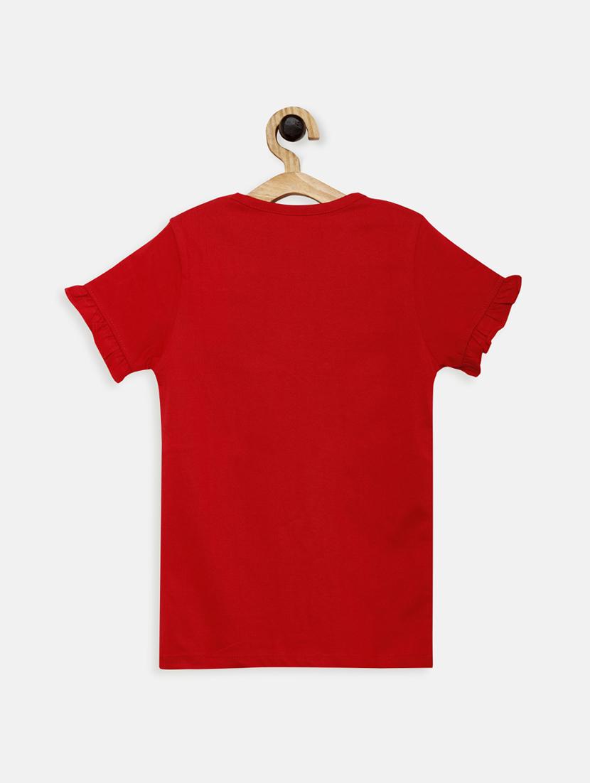 red cotton regular top - 17552276 - Zoom Image - 2