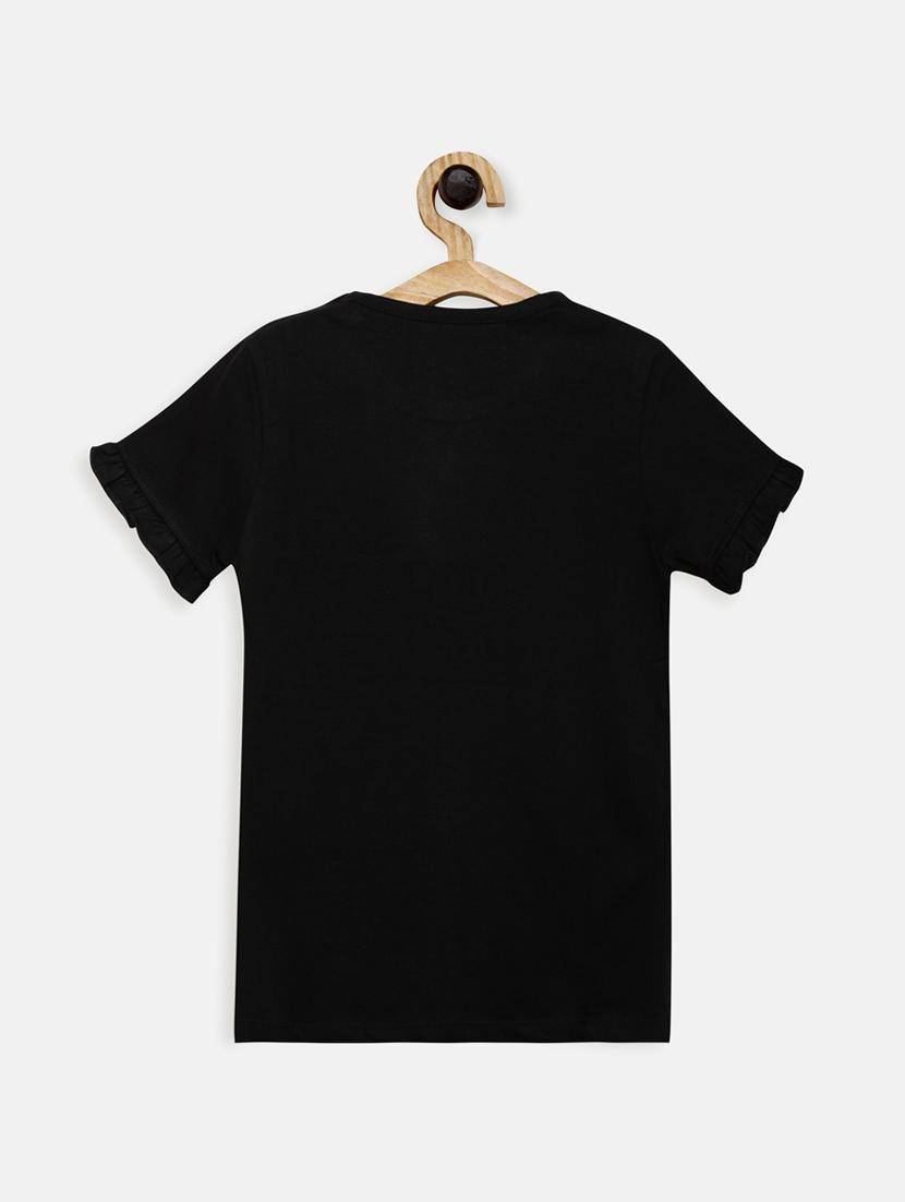 black cotton regular top - 17552277 - Zoom Image - 2