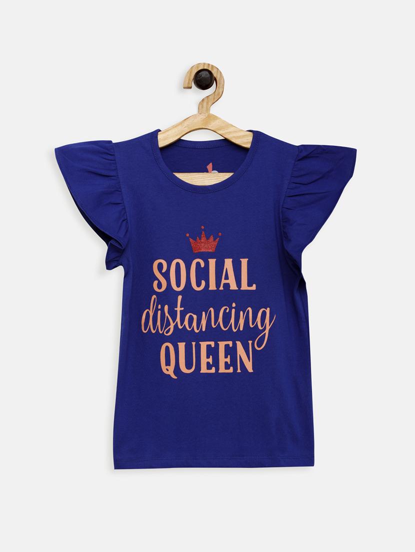 blue cotton regular top - 17552285 - Zoom Image - 1