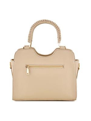 white leatherette (pu) regular handbag - 17552292 - Standard Image - 2
