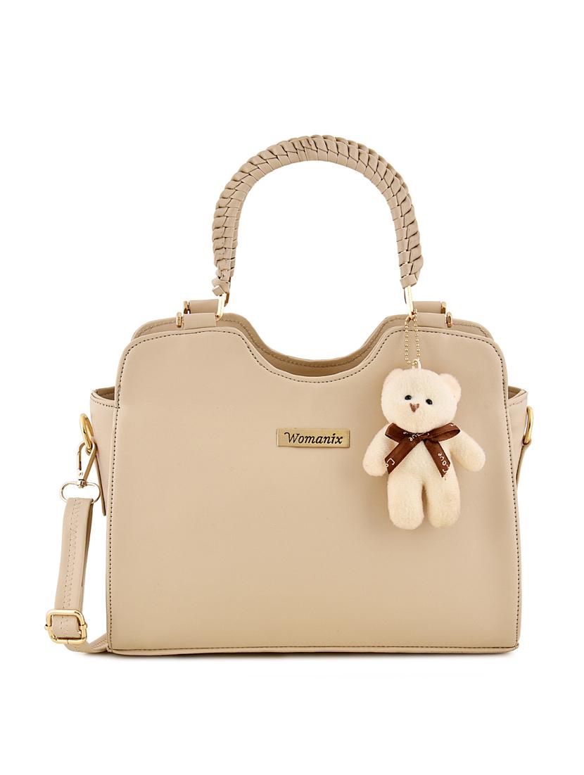 white leatherette (pu) regular handbag - 17552292 - Zoom Image - 1