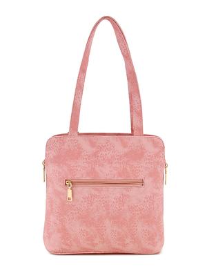 pink leatherette (pu) regular handbag - 17552301 - Standard Image - 2
