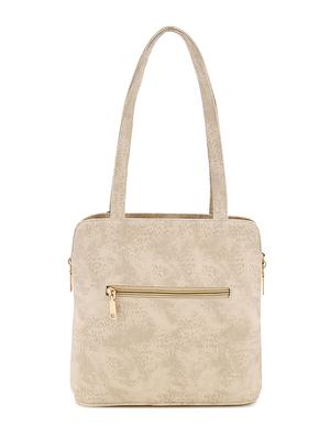 white leatherette (pu) regular handbag - 17552302 - Standard Image - 2