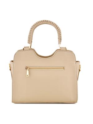 white leatherette (pu) regular handbag - 17552305 - Standard Image - 2