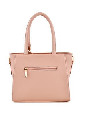pink leatherette (pu) regular handbag - 17552307 - Standard Image - 2