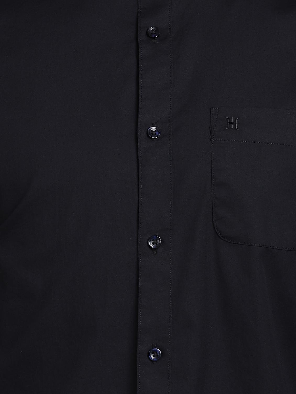 black solid casual shirt - 17552459 - Zoom Image - 4