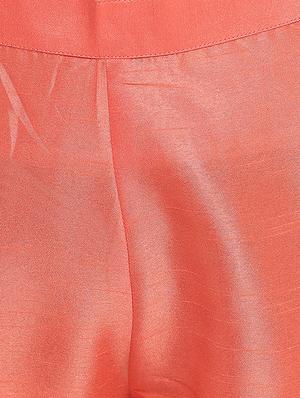peach silk suit set - 17552463 - Standard Image - 5