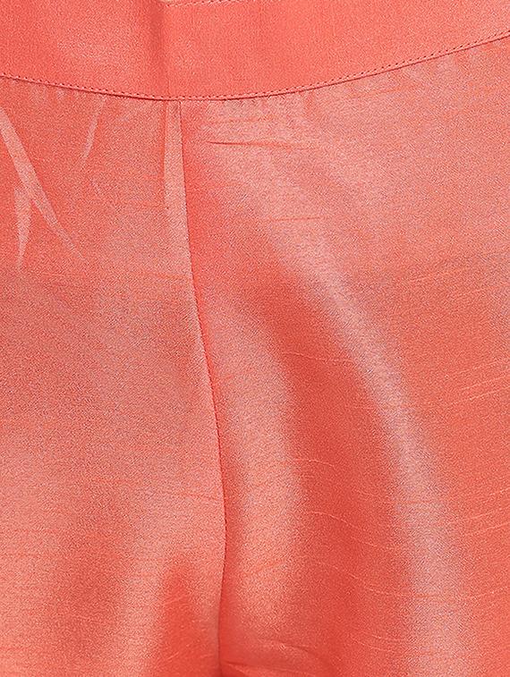 peach silk suit set - 17552463 - Zoom Image - 5