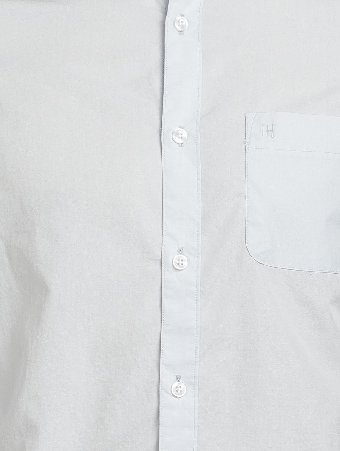 light blue solid casual shirt - 17552467 - Zoom Image - 4