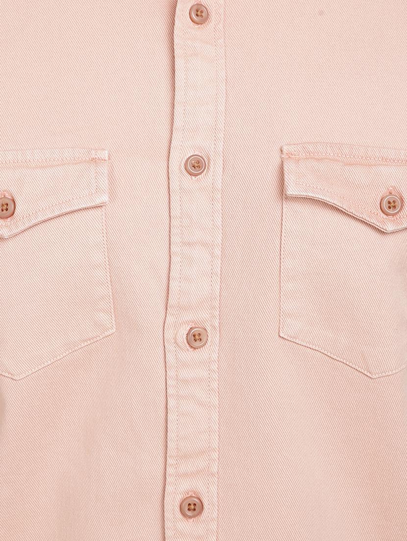 pink solid casual shirt - 17552475 - Zoom Image - 5