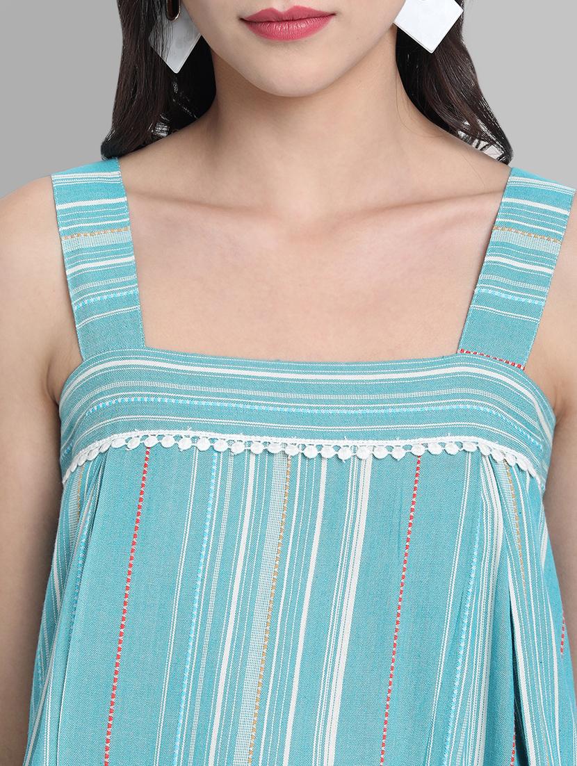 square neck striped top - 17552488 - Zoom Image - 5
