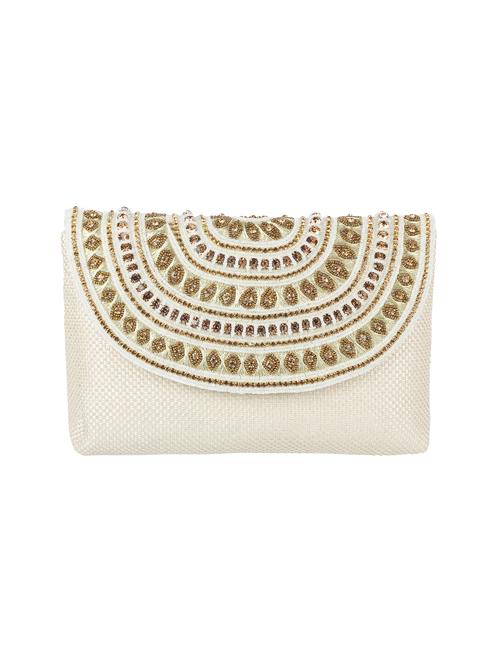 cream leatherette (pu) regular clutch - 17553445 - Very Small Image - 1