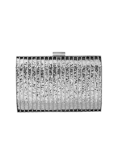 silver leatherette (pu) regular clutch - 17553451 - Very Small Image - 1