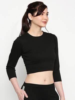 round neck crop top - 17553704 - Standard Image - 2