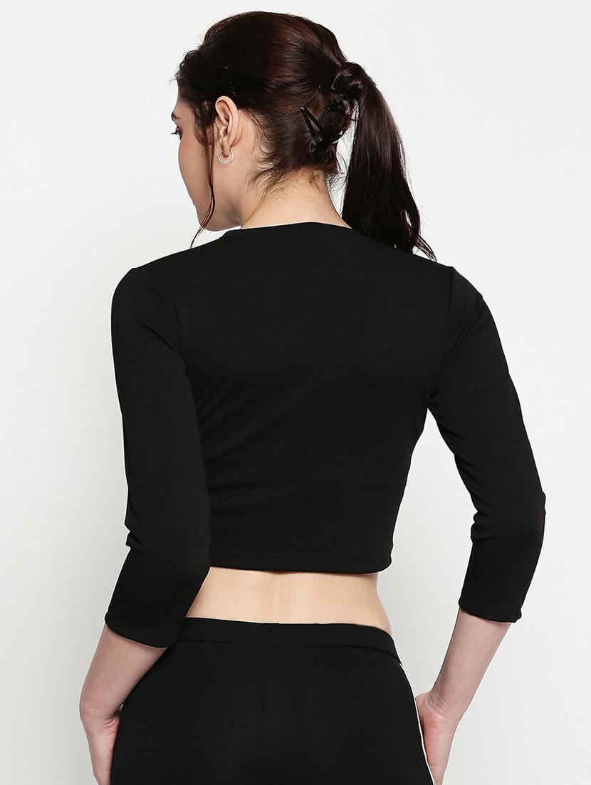 round neck crop top - 17553704 - Zoom Image - 3