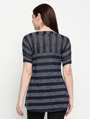 boat neck striped top - 17553705 - Standard Image - 3