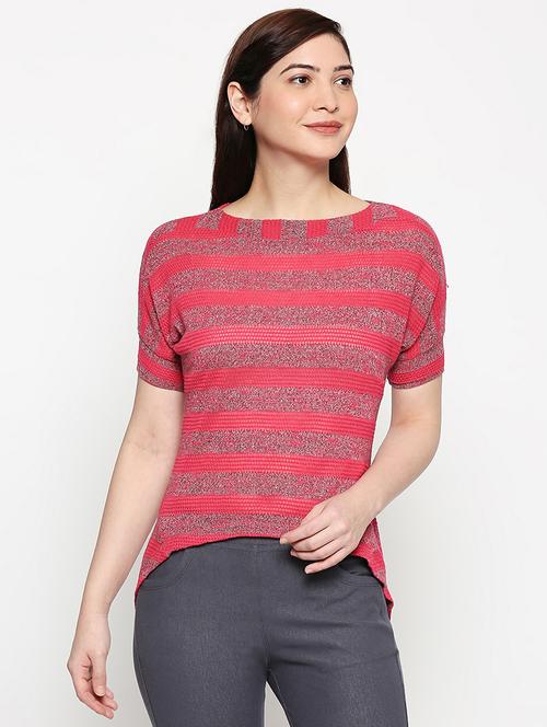 boat neck striped top - 17553706 - Standard Image - 1