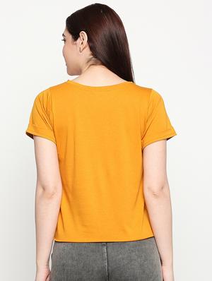 round neck solid tee - 17553712 - Standard Image - 3