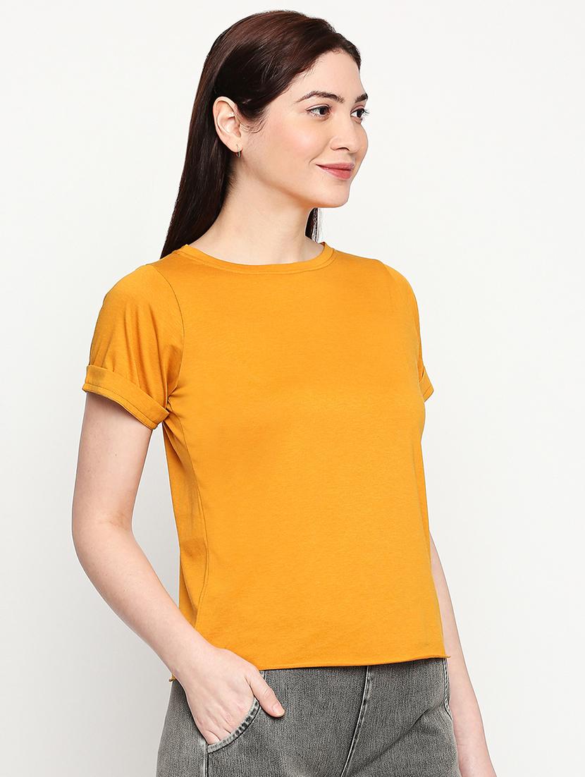 round neck solid tee - 17553712 - Zoom Image - 2