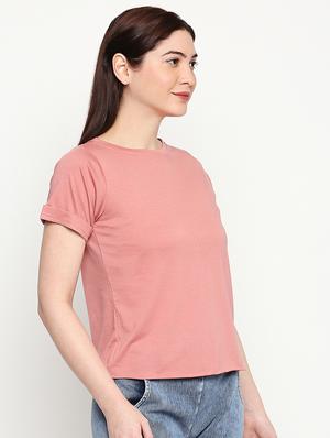round neck solid tee - 17553713 - Standard Image - 2
