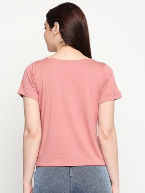 round neck solid tee - 17553713 - Standard Image - 3