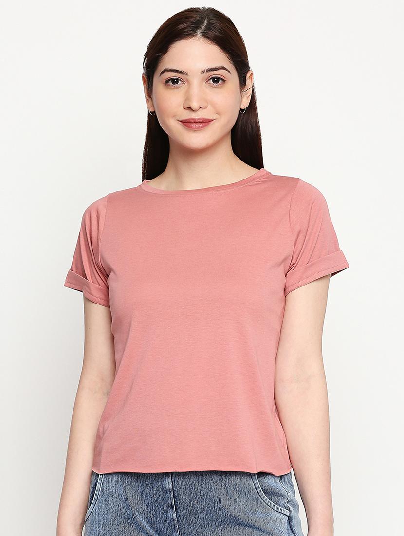 round neck solid tee - 17553713 - Zoom Image - 1