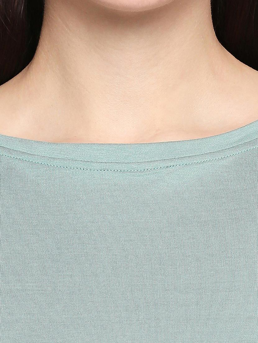 boat neck solid tee - 17553715 - Zoom Image - 5