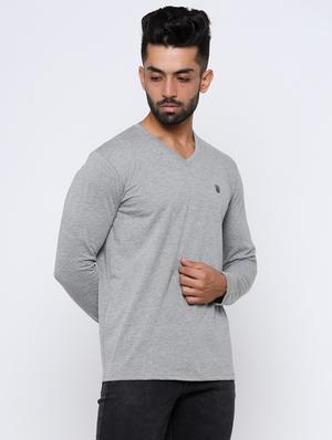 grey solid t-shirt - 17553724 - Standard Image - 2