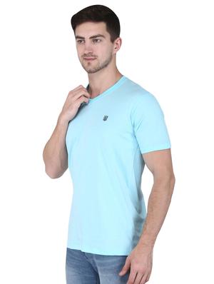 turquoise blue solid t-shirt - 17553728 - Standard Image - 2