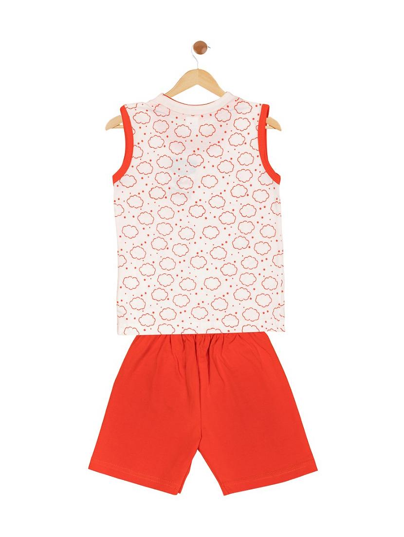 red cotton twin sets - 17553764 - Zoom Image - 4