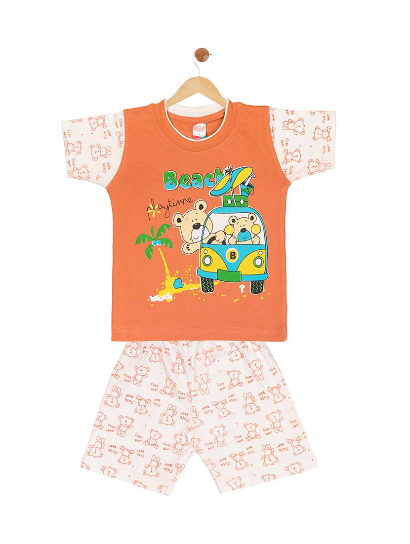 orange cotton twin sets - 17553767 - Zoom Image - 1