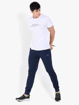 navy blue solid jogger - 17553780 - Standard Image - 4