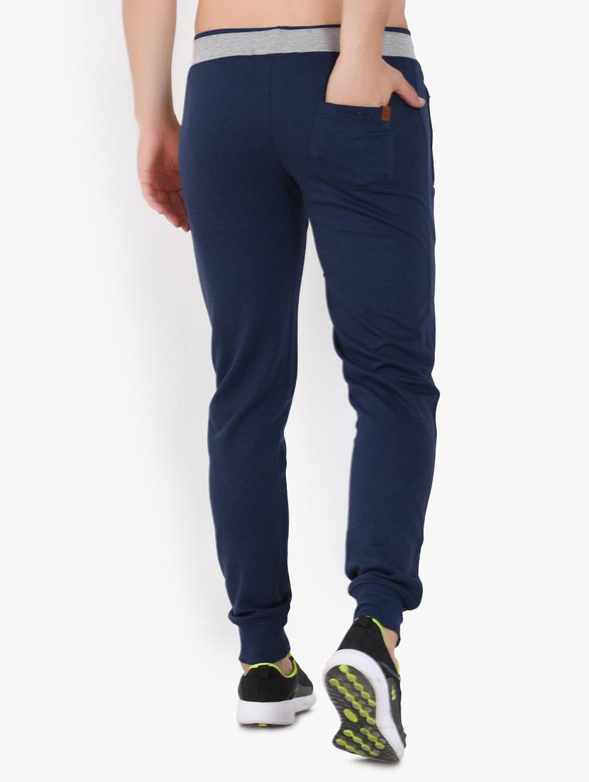 navy blue solid jogger - 17553780 - Zoom Image - 3