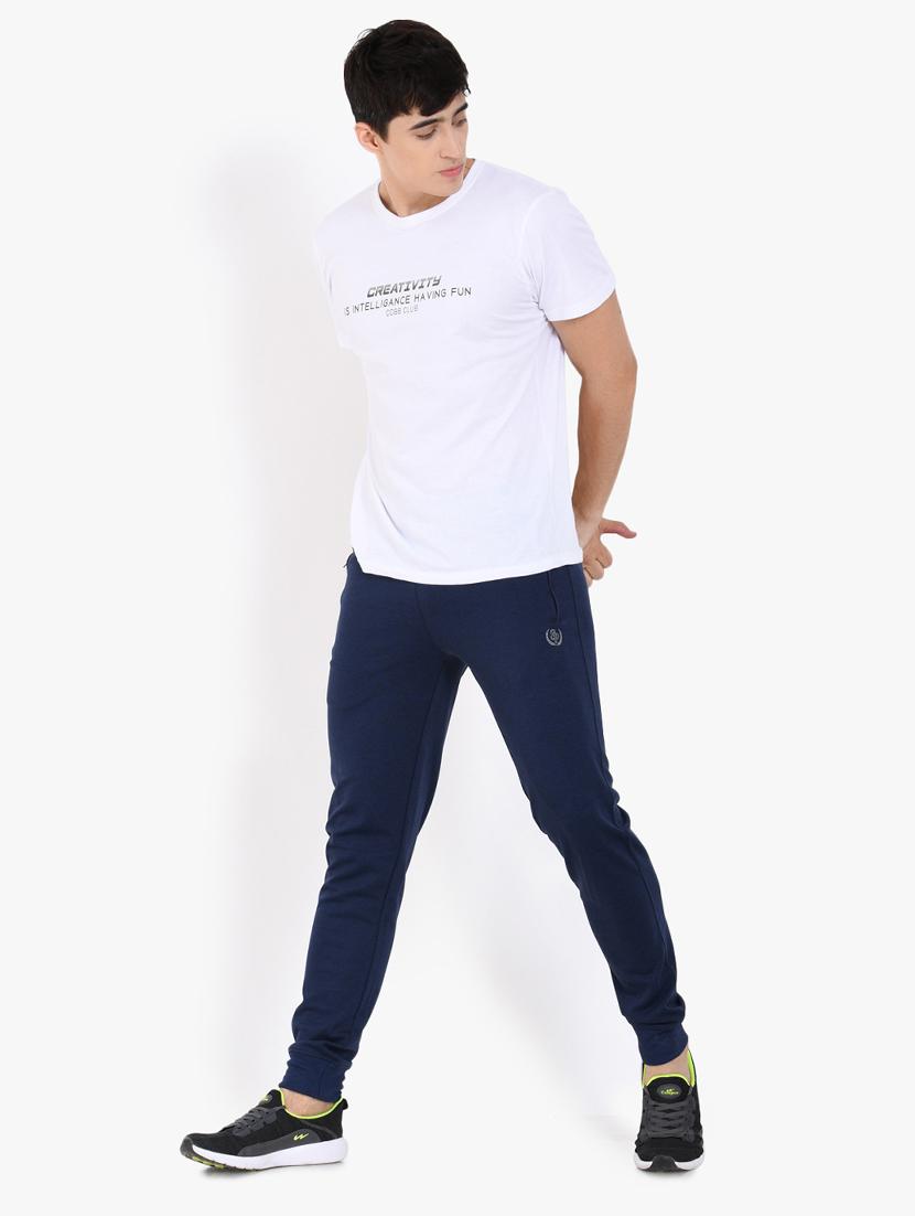 navy blue solid jogger - 17553780 - Zoom Image - 4