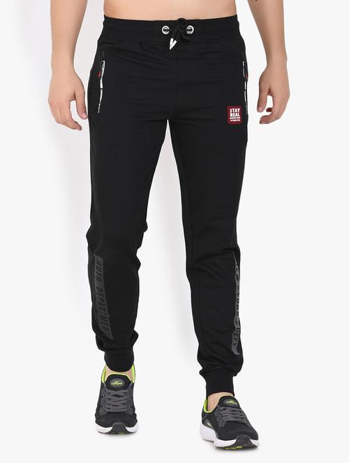 black solid jogger - 17553781 - Standard Image - 1