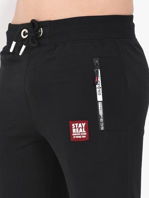 black solid jogger - 17553781 - Standard Image - 5