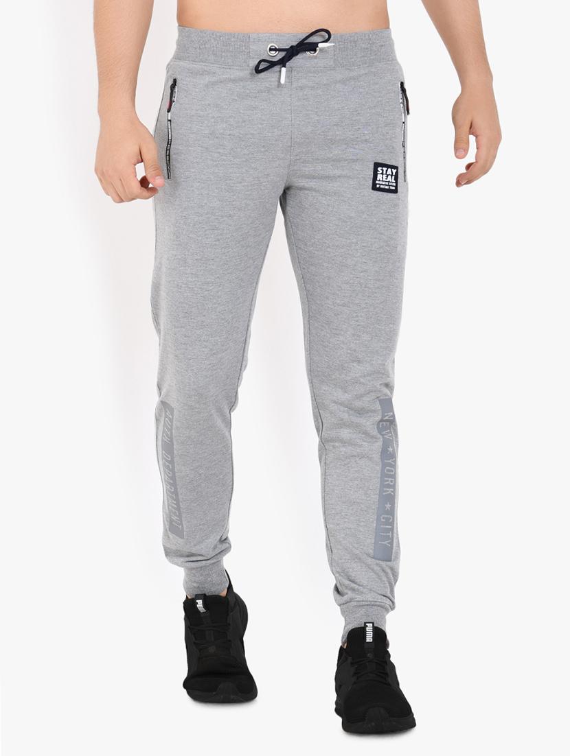 grey printed jogger - 17553782 - Zoom Image - 1