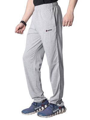 grey solid full length track pant - 17553791 - Standard Image - 2