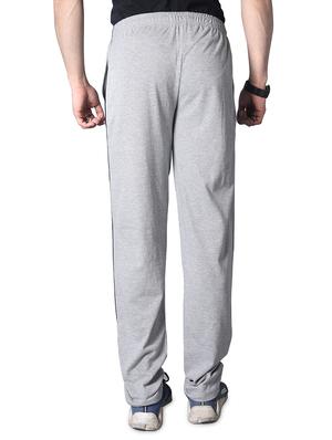 grey solid full length track pant - 17553791 - Standard Image - 3