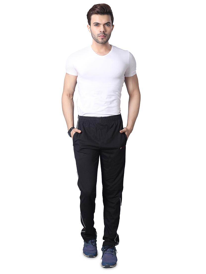 black side striped full length track pant - 17553793 - Zoom Image - 4