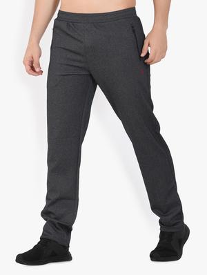 black solid full length track pant - 17553794 - Standard Image - 2