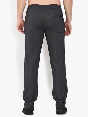 black solid full length track pant - 17553794 - Standard Image - 3