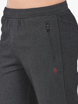 black solid full length track pant - 17553794 - Standard Image - 5
