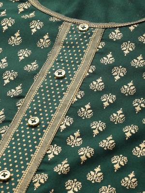 gold print a-line kurta - 17553869 - Standard Image - 5