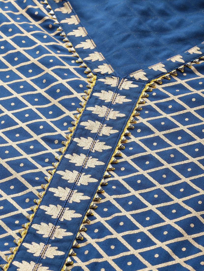 gold print anarkali kurta - 17553874 - Zoom Image - 5